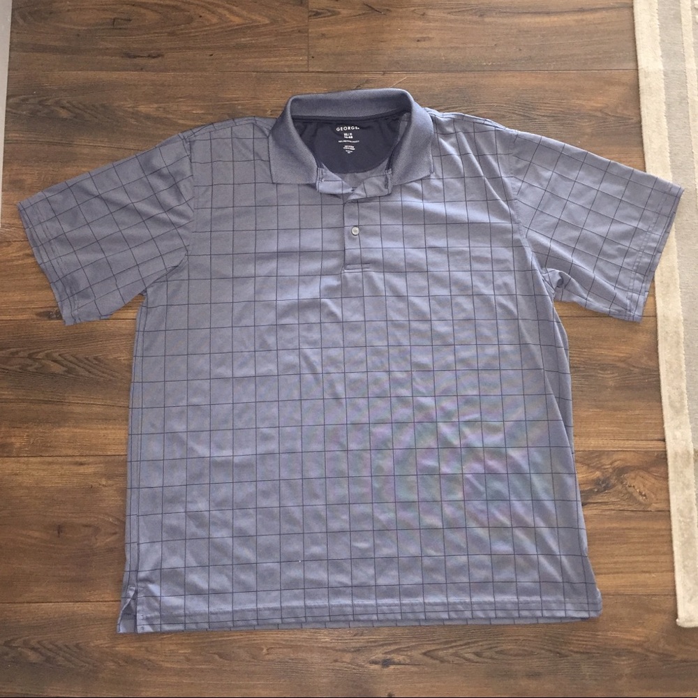 George XL Checkered Polo